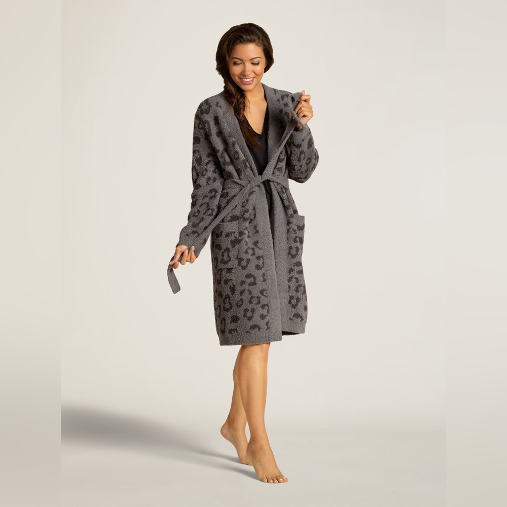 Barefoot Dreams leopard print robe - In the Wild